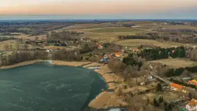 Zachód słońca nad wsią i jeziorem Stręgiel, marzec 2026 r. - zdjęcie 36