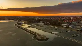 Wiosenny zachód słońca nad Giżyckiem i Ekomariną - zdjęcie 24