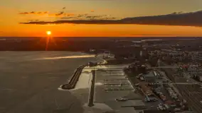 Wiosenny zachód słońca nad Giżyckiem i Ekomariną - zdjęcie 20