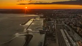 Wiosenny zachód słońca nad Giżyckiem i Ekomariną - zdjęcie 22