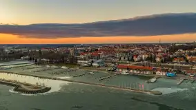 Wiosenny zachód słońca nad Giżyckiem i Ekomariną - zdjęcie 2