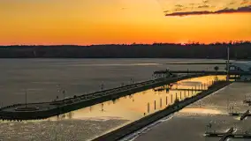 Wiosenny zachód słońca nad Giżyckiem i Ekomariną - zdjęcie 27