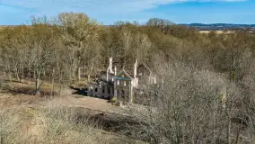 Ruiny pałacu w Mieduniszkach Wielkich, marzec 2026 r. - zdjęcie 9