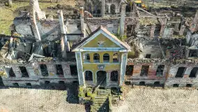 Ruiny pałacu w Mieduniszkach Wielkich, marzec 2026 r. - zdjęcie 4