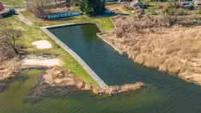 Port i wieś Popielno na wiosennych kadrach z drona, kwiecień 2026 r. - zdjęcie 27