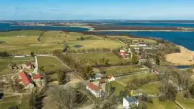 Port i wieś Popielno na wiosennych kadrach z drona, kwiecień 2026 r. - zdjęcie 9