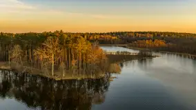 Zachód słońca nad jeziorem Nidzkie, Ruciane-Nida i Pod Dębem, kwiecień 2026 r. - zdjęcie 6