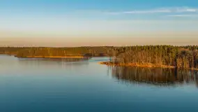 Zachód słońca nad jeziorem Nidzkie, Ruciane-Nida i Pod Dębem, kwiecień 2026 r. - zdjęcie 7
