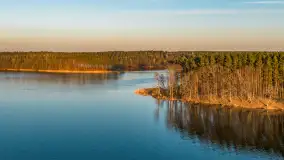 Zachód słońca nad jeziorem Nidzkie, Ruciane-Nida i Pod Dębem, kwiecień 2026 r. - zdjęcie 11