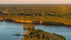 Zachód słońca nad jeziorem Nidzkie, Ruciane-Nida i Pod Dębem, kwiecień 2026 r. - zdjęcie 39