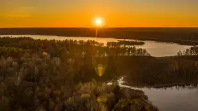 Zachód słońca nad jeziorem Nidzkie, Ruciane-Nida i Pod Dębem, kwiecień 2026 r. - zdjęcie 3