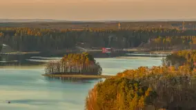 Zachód słońca nad jeziorem Nidzkie, Ruciane-Nida i Pod Dębem, kwiecień 2026 r. - zdjęcie 19