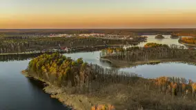 Zachód słońca nad jeziorem Nidzkie, Ruciane-Nida i Pod Dębem, kwiecień 2026 r. - zdjęcie 10