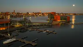 Końcówka dnia w Mikołajkach z drona, kwiecień 2026 r. - zdjęcie 20