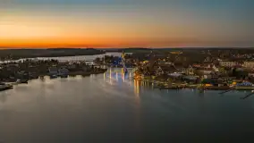 Końcówka dnia w Mikołajkach z drona, kwiecień 2026 r. - zdjęcie 34