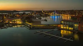 Końcówka dnia w Mikołajkach z drona, kwiecień 2026 r. - zdjęcie 22