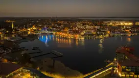 Końcówka dnia w Mikołajkach z drona, kwiecień 2026 r. - zdjęcie 36