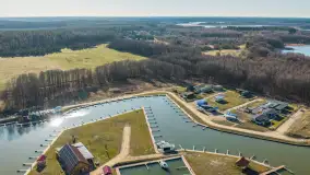 Wiosenne Śniardwy i Niedźwiedzi Róg z lotu ptaka, kwiecień 2026 r. - zdjęcie 2