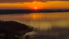 Zachód słońca nad jeziorem Kisajno, Pierkunowo, kwiecień 2026 r. - zdjęcie 15