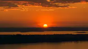 Zachód słońca nad jeziorem Kisajno, Pierkunowo, kwiecień 2026 r. - zdjęcie 17