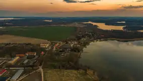 Zachód słońca nad jeziorem Kisajno, Pierkunowo, kwiecień 2026 r. - zdjęcie 6