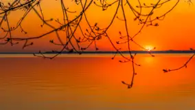 Zachód słońca nad jeziorem Dargin, kwiecień 2026 r. - zdjęcie 20