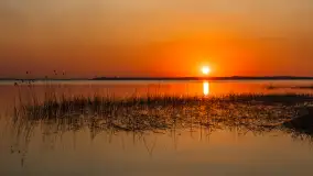 Zachód słońca nad jeziorem Dargin, kwiecień 2026 r. - zdjęcie 22