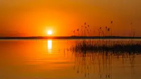 Zachód słońca nad jeziorem Dargin, kwiecień 2026 r. - zdjęcie 11