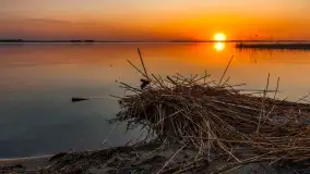 Zachód słońca nad jeziorem Dargin, kwiecień 2026 r. - zdjęcie 15