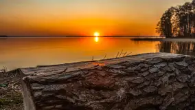 Zachód słońca nad jeziorem Dargin, kwiecień 2026 r. - zdjęcie 17