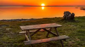 Zachód słońca nad jeziorem Dargin, kwiecień 2026 r. - zdjęcie 10