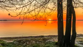 Zachód słońca nad jeziorem Dargin, kwiecień 2026 r. - zdjęcie 6