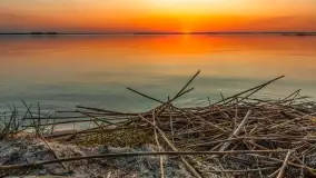 Zachód słońca nad jeziorem Dargin, kwiecień 2026 r. - zdjęcie 19