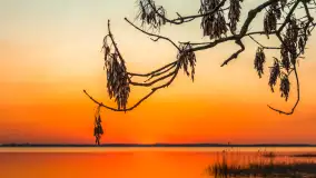 Zachód słońca nad jeziorem Dargin, kwiecień 2026 r. - zdjęcie 14