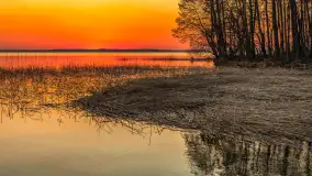 Zachód słońca nad jeziorem Dargin, kwiecień 2026 r. - zdjęcie 13