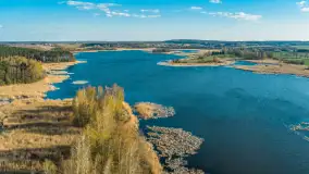 Wiosna nad jeziorem Guber z lotu ptaka, kwiecień 2026 r. - zdjęcie 19