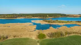 Wiosna nad jeziorem Guber z lotu ptaka, kwiecień 2026 r. - zdjęcie 31