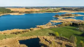 Wiosna nad jeziorem Guber z lotu ptaka, kwiecień 2026 r. - zdjęcie 12