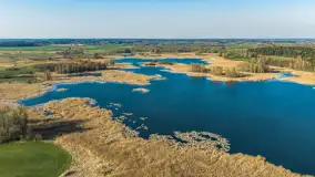 Wiosna nad jeziorem Guber z lotu ptaka, kwiecień 2026 r. - zdjęcie 13