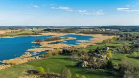 Wiosna nad jeziorem Guber z lotu ptaka, kwiecień 2026 r. - zdjęcie 21