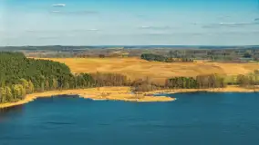 Wiosna nad jeziorem Guber z lotu ptaka, kwiecień 2026 r. - zdjęcie 41