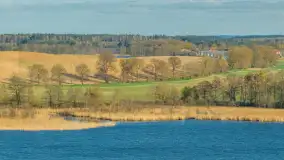 Wiosna nad jeziorem Guber z lotu ptaka, kwiecień 2026 r. - zdjęcie 7