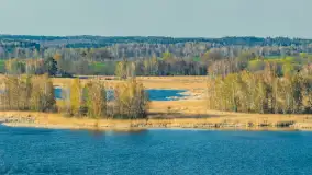 Wiosna nad jeziorem Guber z lotu ptaka, kwiecień 2026 r. - zdjęcie 14