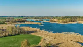 Wiosna nad jeziorem Guber z lotu ptaka, kwiecień 2026 r. - zdjęcie 39