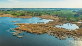 Wiosna nad jeziorem Guber z lotu ptaka, kwiecień 2026 r. - zdjęcie 17