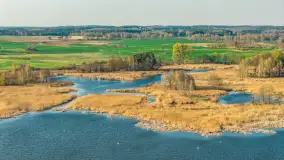 Wiosna nad jeziorem Guber z lotu ptaka, kwiecień 2026 r. - zdjęcie 34