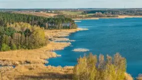 Wiosna nad jeziorem Guber z lotu ptaka, kwiecień 2026 r. - zdjęcie 22