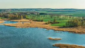 Wiosna nad jeziorem Guber z lotu ptaka, kwiecień 2026 r. - zdjęcie 40