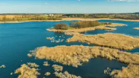 Wiosna nad jeziorem Guber z lotu ptaka, kwiecień 2026 r. - zdjęcie 28