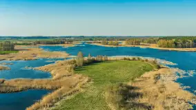 Wiosna nad jeziorem Guber z lotu ptaka, kwiecień 2026 r. - zdjęcie 35